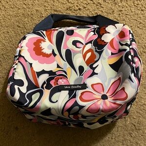 Vera Bradley Pink and Black Floral Lunch Bag